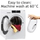 image 5 of SPARES2GO Steam Mop Cloths for MORPHY RICHARDS 720020 720021 720502 70495 9-in-1 2-in-1 Cleaner Pads x 4