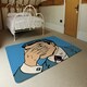 image 3 of The confused man hide and seek game pop art comics retro style Halftone (Rug) Blue | S
