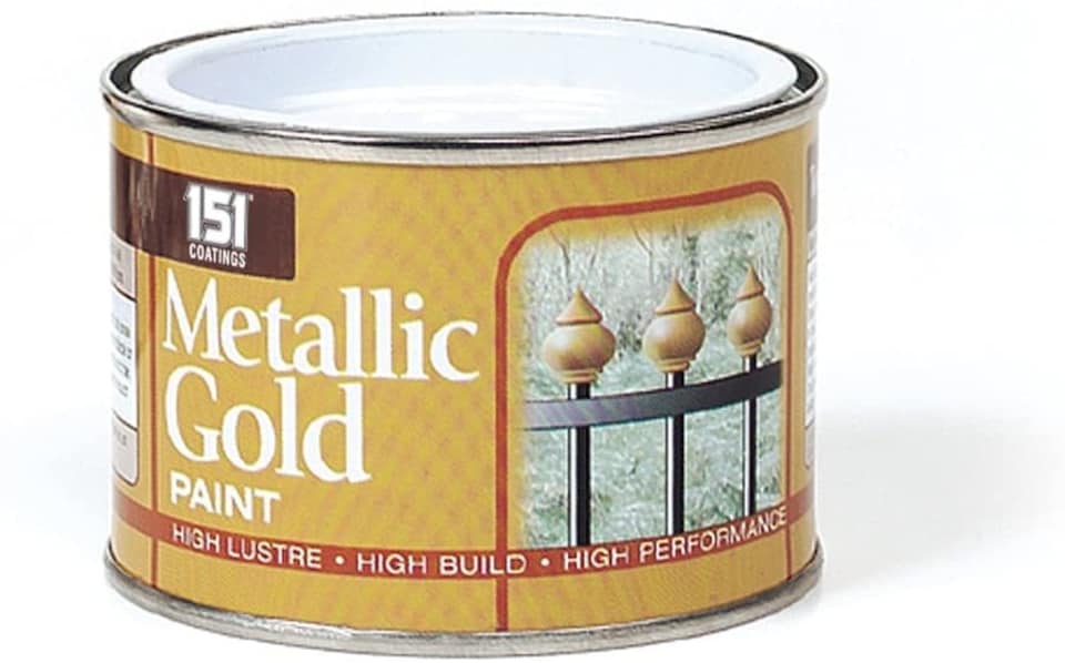 image 1 of Tub of Metallic Gold Paint 180ml | Multi | Not provided