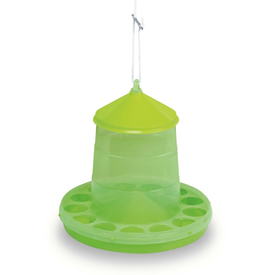 Gaun Plastic Poultry Feeder - Green - 8kg