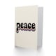 image 2 of Peace Colourful Retro Rainbow Font Typography Thinking Of You Greeting Card