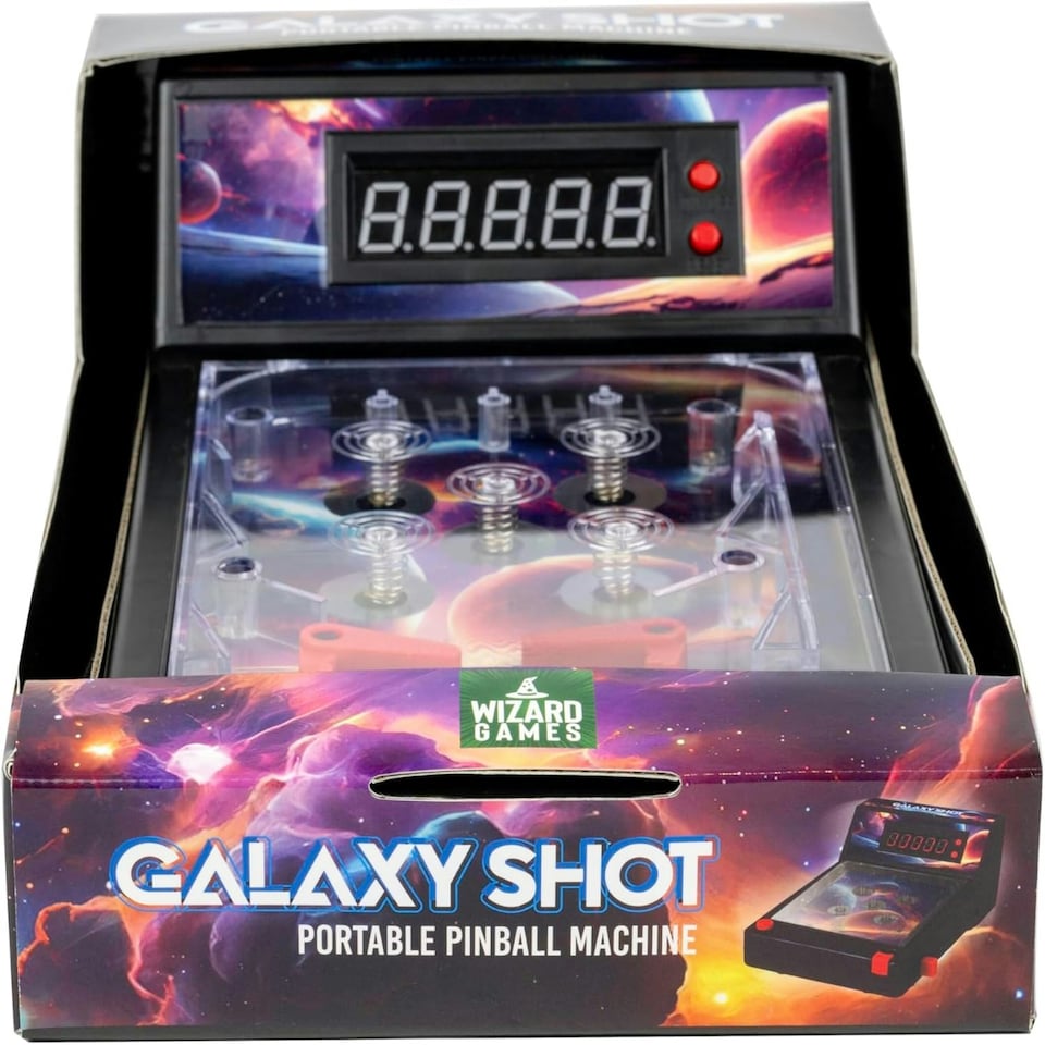 image 1 of Portable Pinball Machine Game Fun With Galaxy Shot Design