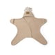 image 1 of Clair de Lune Star Fleece Wrap Blanket 6-12 Months - Oatmeal