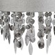 image 6 of Large 40cm Easy Fit Shade in Grey with Acrylic Droplets | Grey | Clear | Large | 1