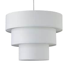 Barty - White 38cm Tiered Pendant Shade | White | Large | 1