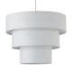 image 1 of Barty - White 38cm Tiered Pendant Shade | White | Large | 1