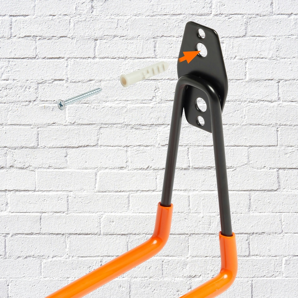 image 1 of VonHaus 10 Wall Mounted Tool Garage Hooks for Shed Storage