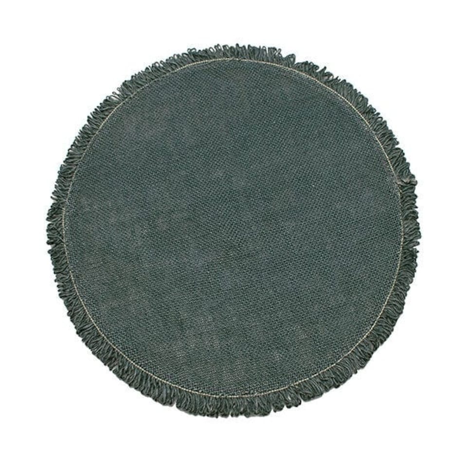 image 1 of Walton & Co Circular Jute Placemat Slate