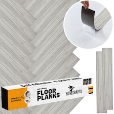 Self Adhesive Floor Planks | 36x5.98in (91.4x15.2cm) Each | Peel & Stick Vinyl Flooring | Slatewood Flow Effect | Waterproof Tiles for Home DIY Floors Brown | 4.17 sqm