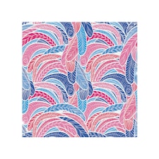 Boho Pink Splash Back | White