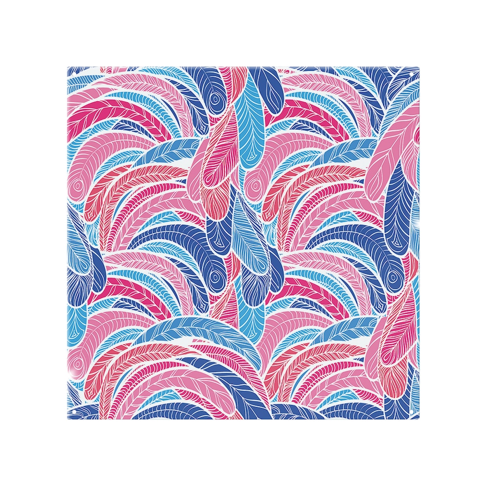 image 1 of Boho Pink Splash Back | White