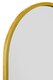 image 4 of The Arcus - Gold Metal Framed Arched Wall Mirror 47" X 23.5" (120CM X 60CM) | Gold