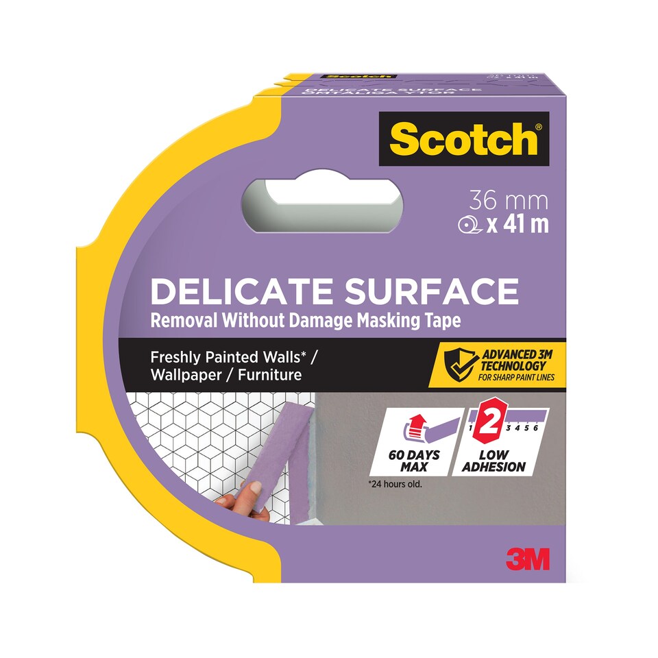 image 1 of Scotch Delicate Surface Advanced Masking Tape, 36 mm x 41 m