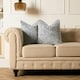 image 2 of OHS 2 x Two Tone Faux Fur Plush Cushion Covers, 45x45cm - Grey