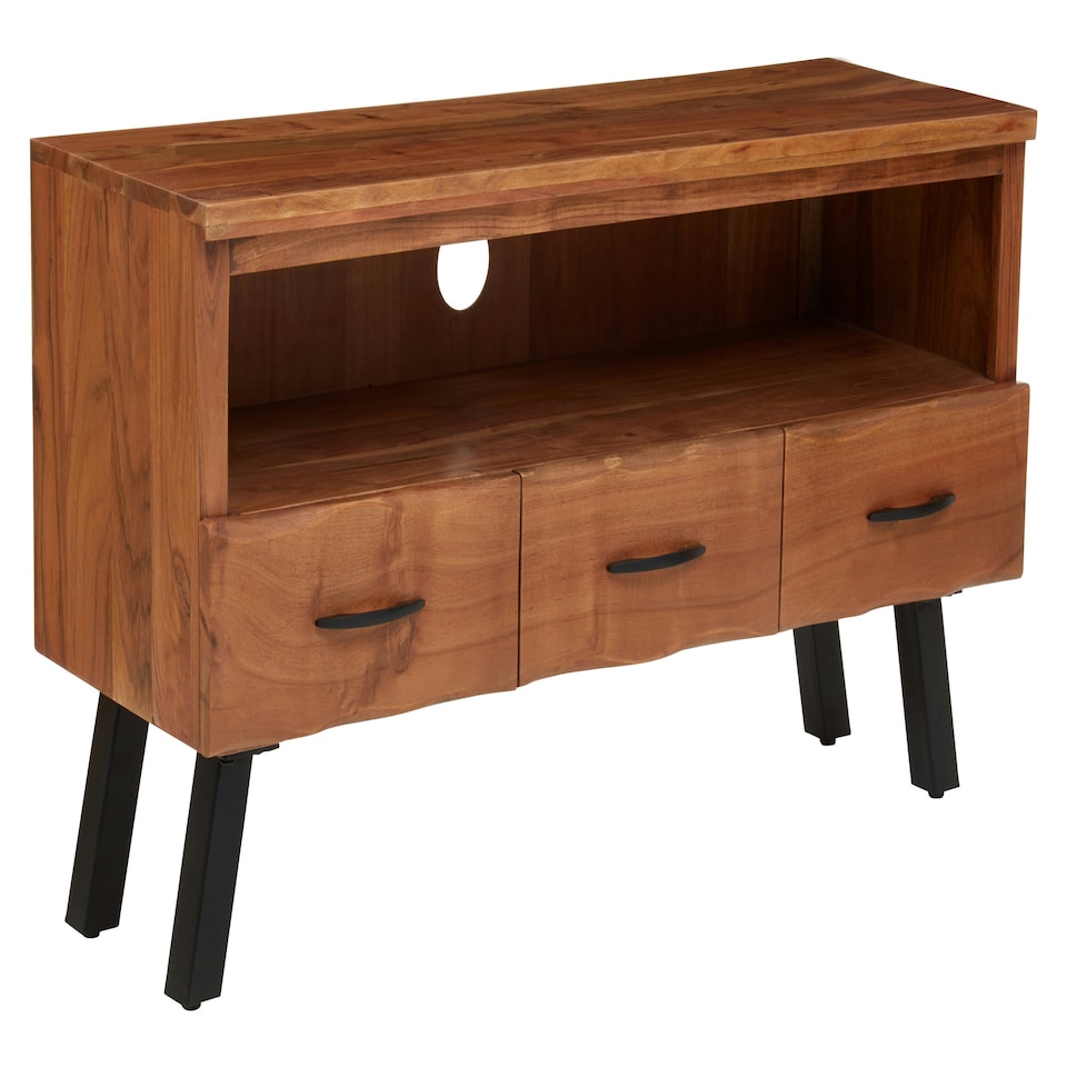 image 1 of Interiors by Premier Three Drawer Acacia Media Unit