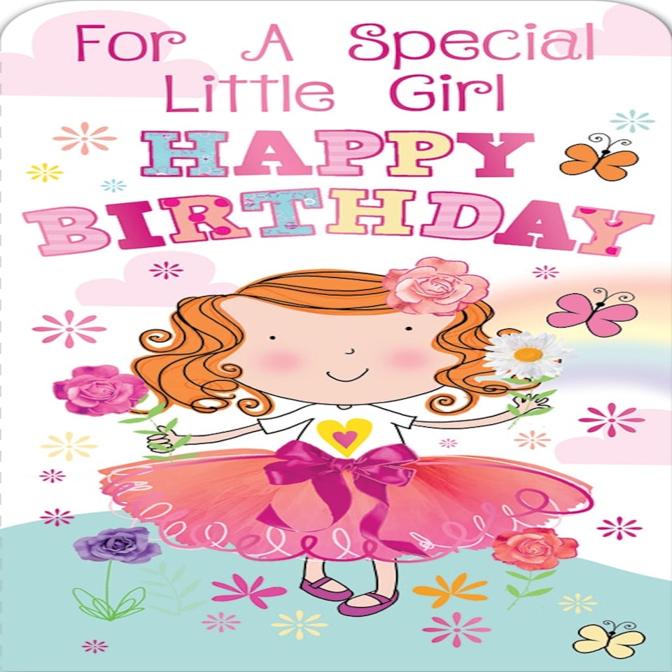 For a Special Little Girl Open Birthday Luxury Gift Money Wallet Card