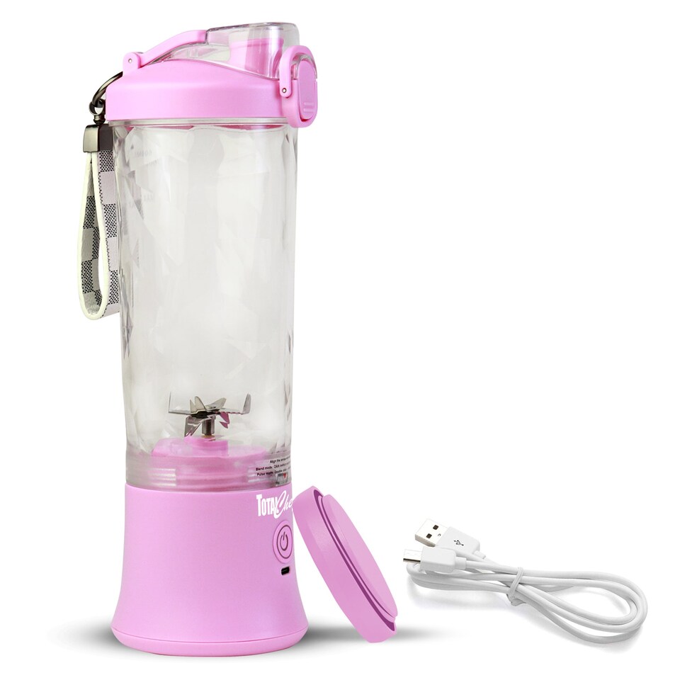 image 1 of Total Chef Cordless Portable Blender 600ml, USB Rechargeable, Lilac