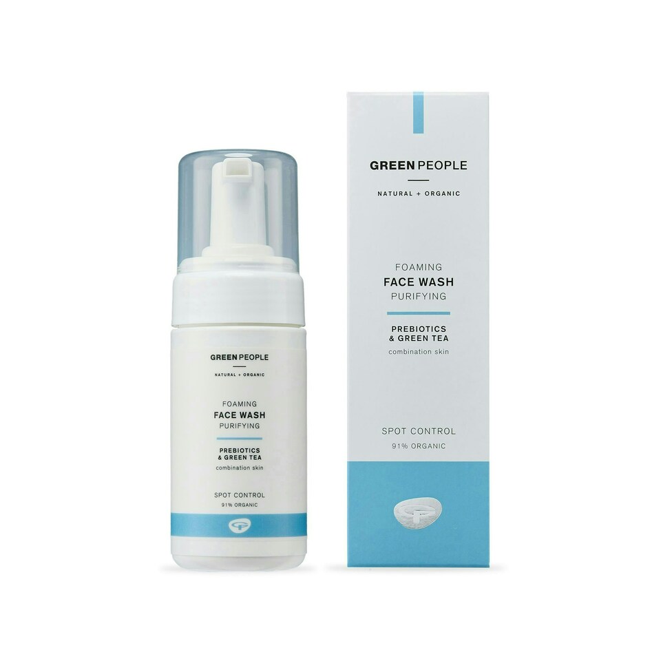 image 1 of Green People Foaming Face Wash - Anti-Blemish - For Combination & Oily Skin - SLS & Alcohol Free - Cruelty Free & Vegan, 100ml