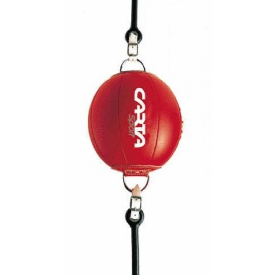Carta Sport Leather Floor To Ceiling Punch Ball | Red | Red/Black | One Size | 1