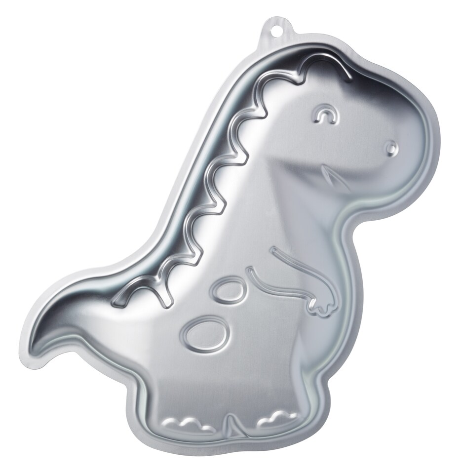 image 1 of KitchenCraft Cake Pan Silver Dinosaur Shaped | Silver | Silver | ONE SIZE
