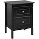 image 1 of Yaheetech 2-Drawer End Table Easy Assembled Black