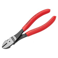 Knipex 74 01 Series High Leverage Diagonal Cutters, Plastic Coated Grips - Multi Colour - 160mm