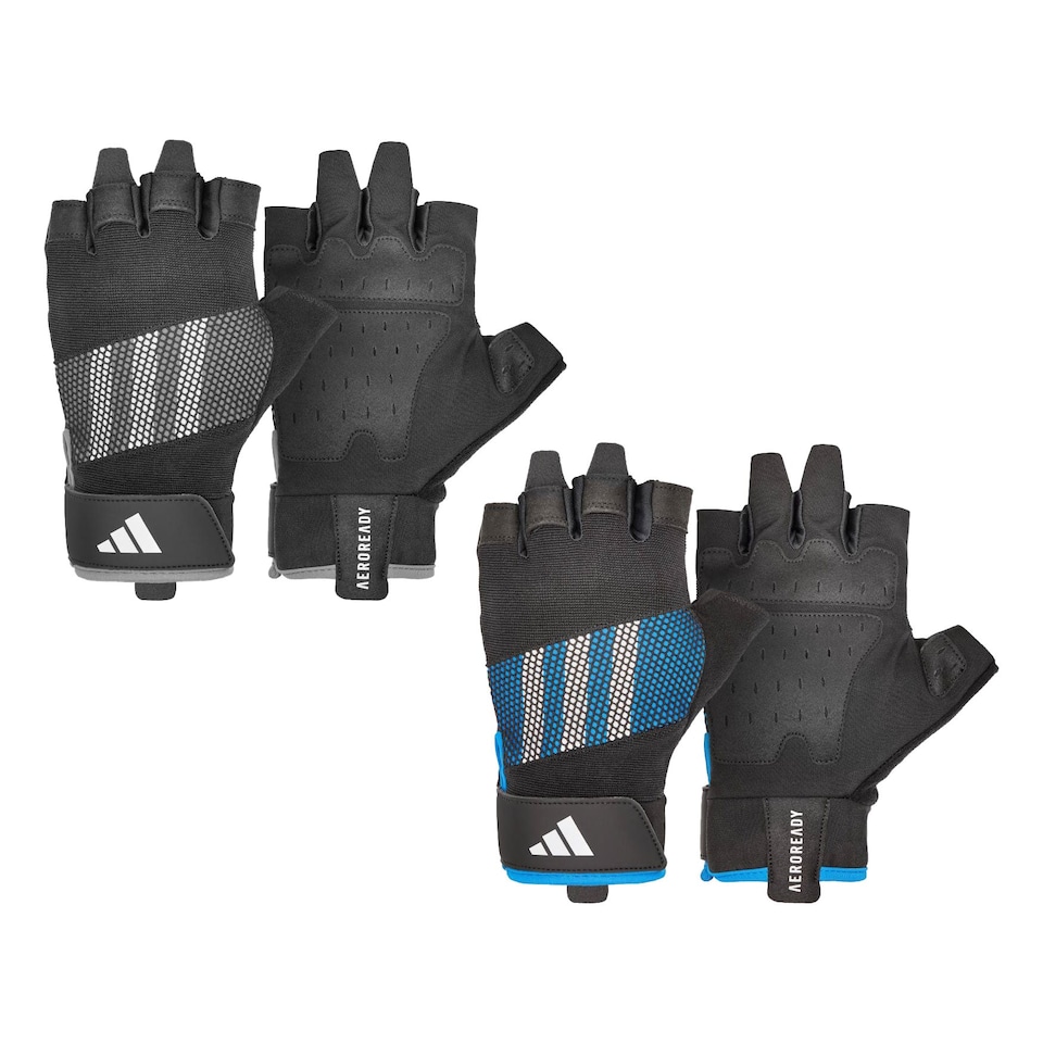 image 1 of Adidas Performance Training Gloves — Aeroready Weightlifting Gloves, Grey (S) | Grey | Grey | S