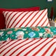 image 4 of Catherine Lansfield Christmas Icons So Soft Reversible Duvet Cover Set Green Green | Double