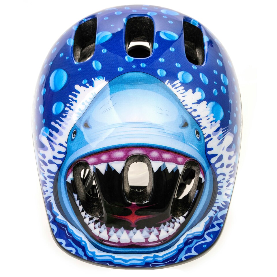 image 1 of Helmet for Kids Toddlers – Lightweight Adjustable Bike Helmet for Boys & Girls – Safety Crash Protection for Cycling, Scooter, Skateboard – MV62 Blue | Shark | S