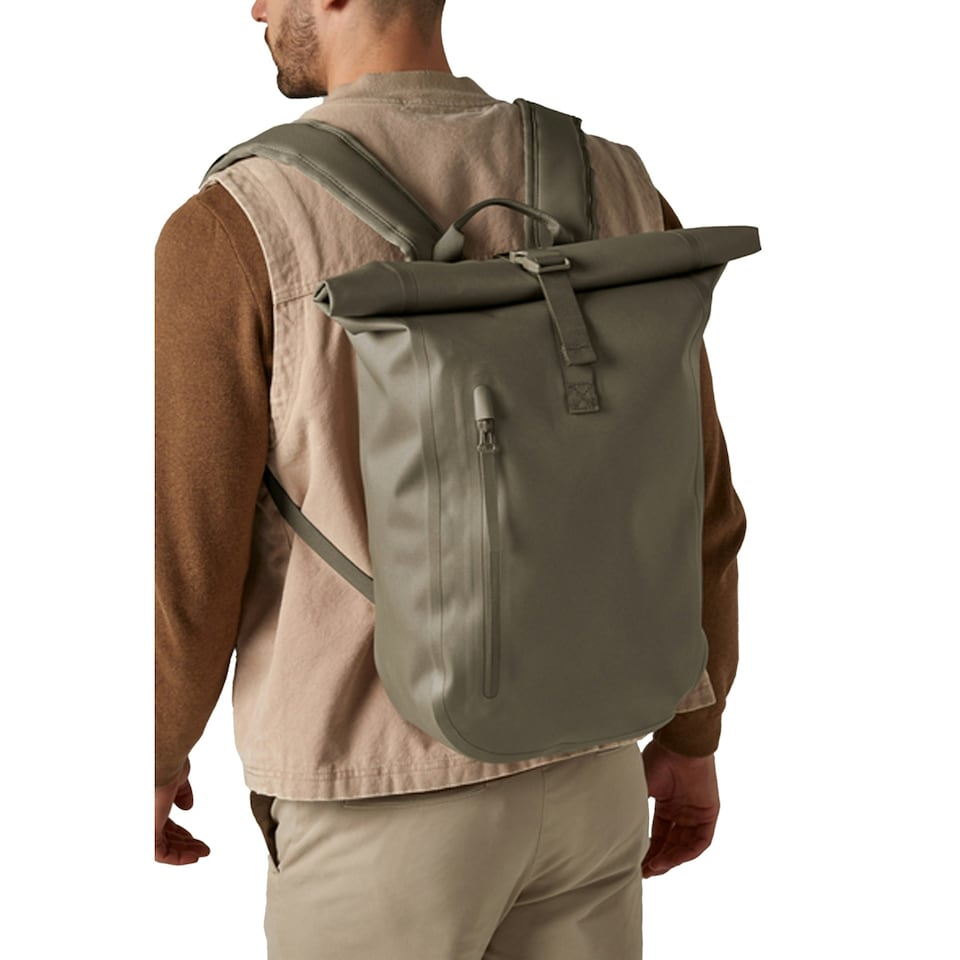 image 1 of Quadra Roll Top Waterproof 14L Backpack - Covert Green - One Size