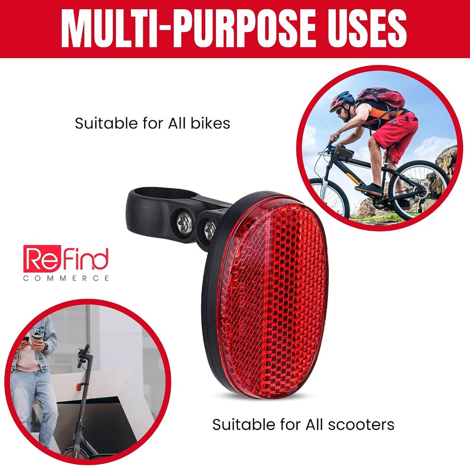 image 1 of Airtag Bike Reflector V2 Hidden Holder for Apple Airtag Reflector