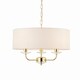 image 1 of Nixon 3 Light Multi Arm Ceiling Pendant Brass, E14