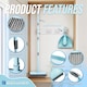 image 6 of 2-in-1 Indoor Sweeping Broom & Dustpan Set Ergonomic Floor Cleaning Kit | Multi | Duck Egg Blue