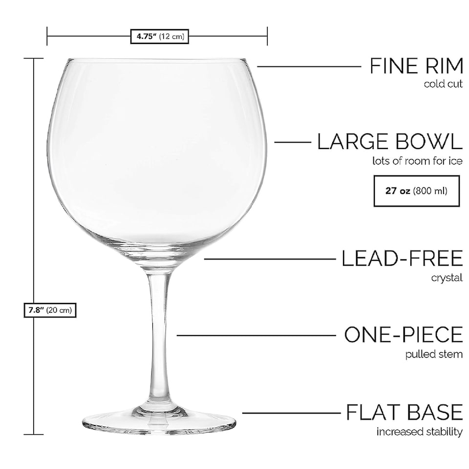 image 1 of Final Touch Copa Cocktail Glass 400ml - Clear
