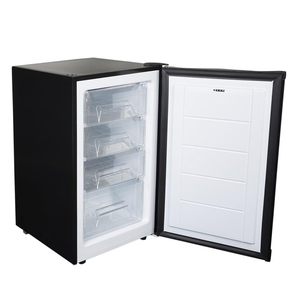 image 1 of SIA UCF50BL/E 50cm Black Freestanding Under Counter Freezer 80L