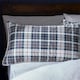 image 2 of Catherine Lansfield Cosy Sherpa Check Duvet Cover Set Grey (Copy) | Blue | Navy Blue | King