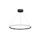image 1 of LED Chandelier Light Ring Chandelier Black 40 cm
