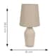 image 3 of ValueLights Arlo Pair of Coffee Ceramic Table Lamps with Coffee Shades and LED Bulbs Brown