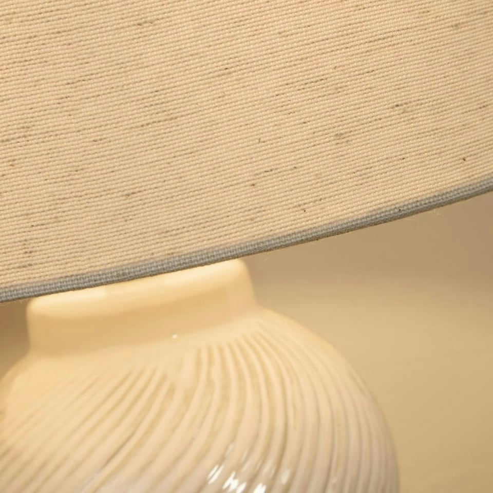 image 1 of Wilmette White Ceramic Table Lamp White