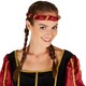 image 4 of Womens Medieval Lady Costume | Black | black/red | 2XL | 1