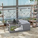 image 7 of PawHut Tortoise House w/ Mesh Roof, Small Pet Reptile Wooden House - Grey