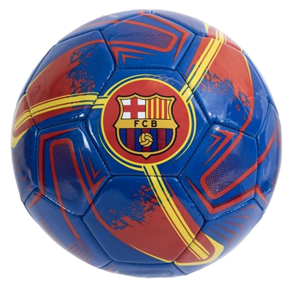 image 1 of Barcelona FC Turbine Print Football - Blue/Garnet - 5