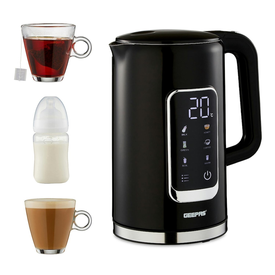 image 1 of GEEPAS 1.7L Digital Electric Kettle, 2200W