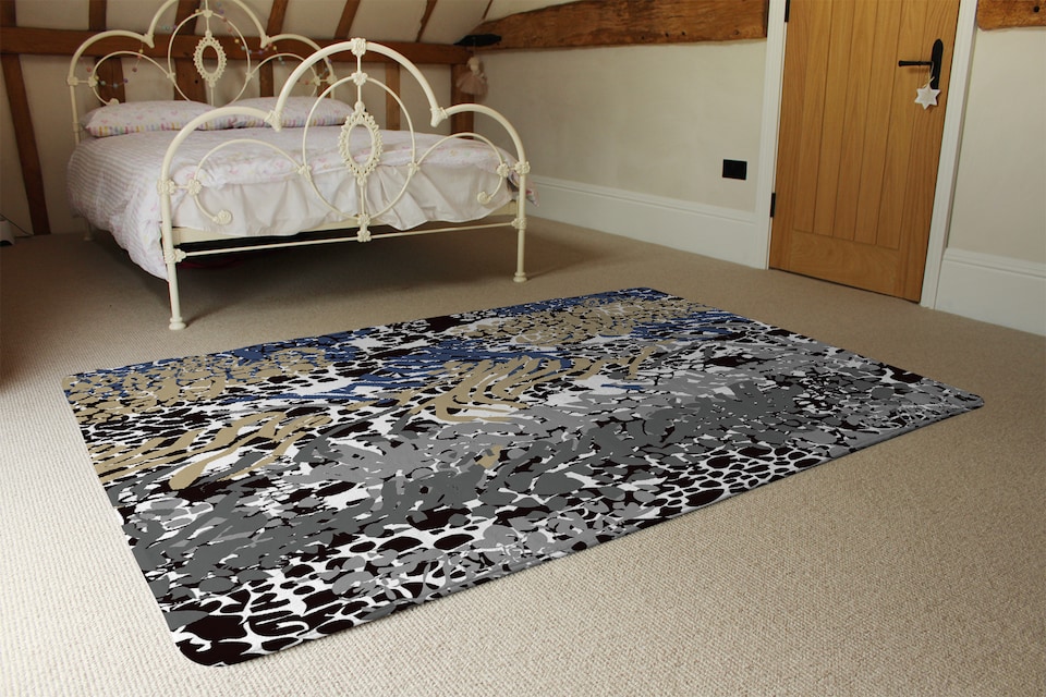 image 1 of Mixed Animal Print Rug | Multi