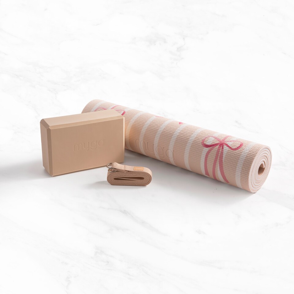 image 1 of Myga Yoga Set - Bows | Pink