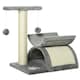 image 1 of PawHut Cat Tree Tower, Rotatable Top Bar, Sisal Post, Tunnel, Balls, Grey