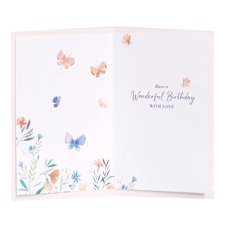 image 1 of UK Greetings | Birthday Card for Her/Friend | Happy Birthday Gifts | Her, Girls, Women | Floral & Verse Design | With Envelope