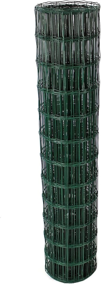 image 1 of Actiaspet PVC Coated Steel Wire Mesh Fencing 120cm x 25m Garden Galvanised Fence Green