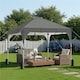 image 3 of Yaheetech 201 cm L x 201 cm W Pop Up Canopy Tent-Dark Grey | Grey | Dark Gray | 201 cm L × 201 cm W × 243-263 cm H