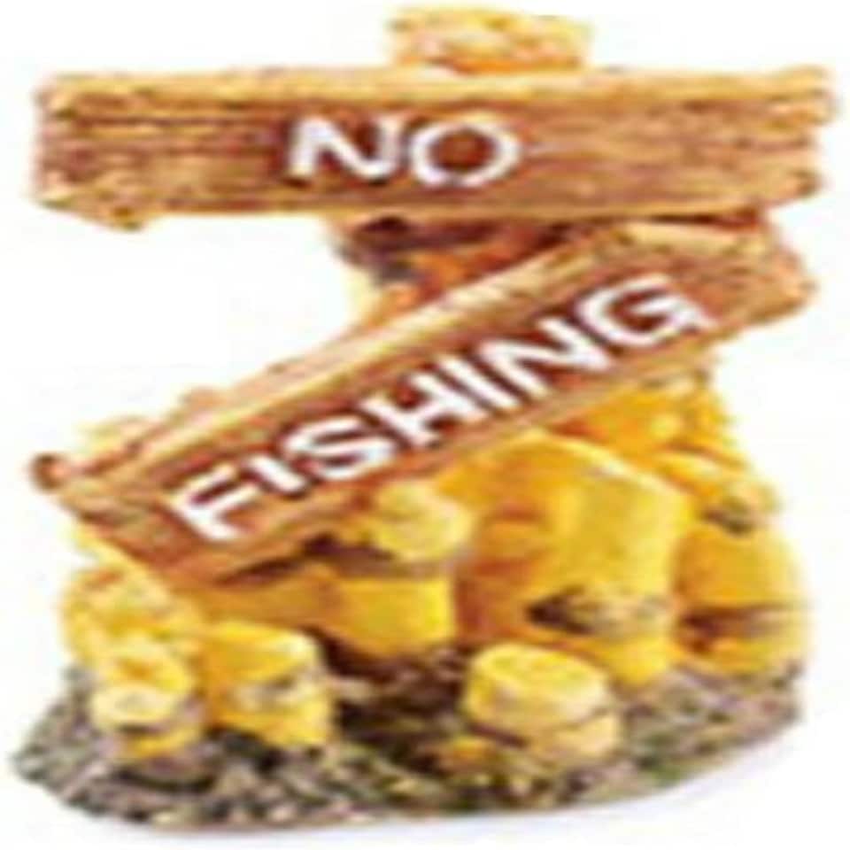 image 1 of Classic Petblis No Fishing Ornament 8cm